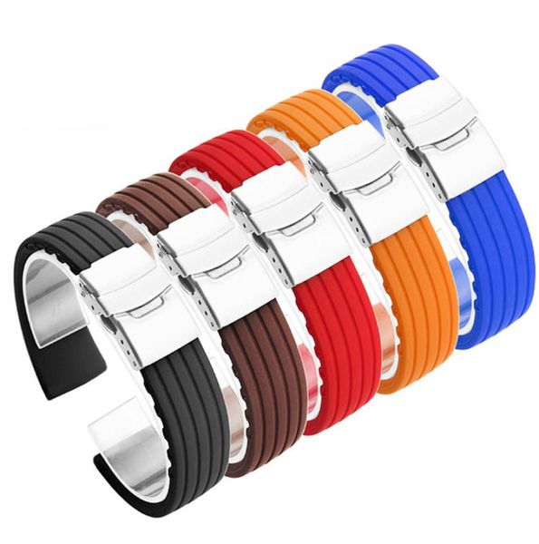 16mm 18mm 20mm Bracelet de montre 22mm 24mm Bracelet de montre universel Bracelet en silicone Bracelet pour Samsung Galaxy montre 46mm Gear s34933858