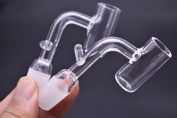 16mm Cuarzo Enail Banger Con Gancho Hembra Macho 14mm 18mm Cuarzo E Nail Banger Nails Para Calentador de Bobina Bongs de Vidrio