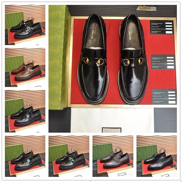 16modèle 2024 couleur personnalisée nouveau Derby hommes chaussures en cuir véritable Oxfords robe de créateur fête pour homme impression élégante luxe Zapatos De Hombre