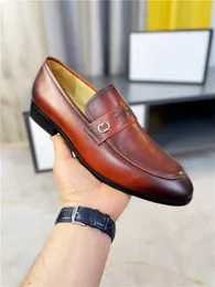 16model Marca de lujo Zapatos de cuero para hombres Slip On Punta estrecha Colores mezclados Brogues Oxford Zapatos de vestir de diseñador para hombre Oficina de bodas Zapatos formales para hombres