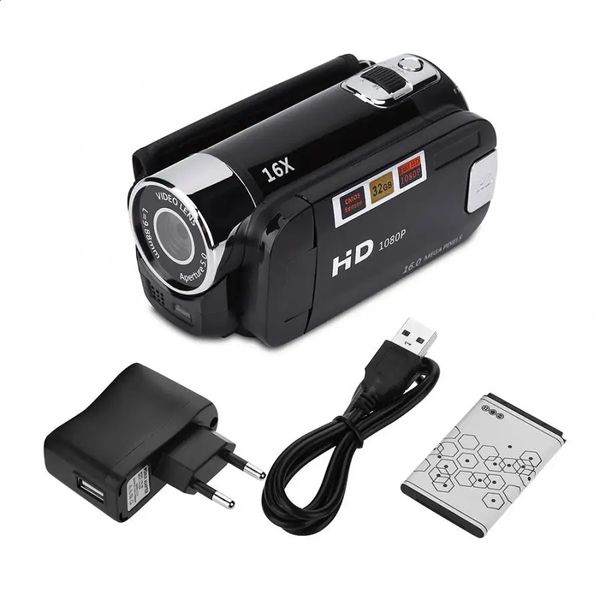 Caméscope numérique 16MP 16X HD 720P Full HD 16MP, caméra vidéo numérique, écran rotatif à 270 degrés, Zoom nocturne 16X, 240306