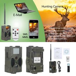 16MP Night Vision Hunting Trail Camera 2G MMS SMS P HC300M CELLUARAR IMPHERPORY WILDCAMEERA WIRESS PO TRAP SURVEILLANCE 240422