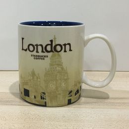 Tasse Starbucks City en céramique d'une capacité de 16 oz, meilleure tasse à café classique, London City