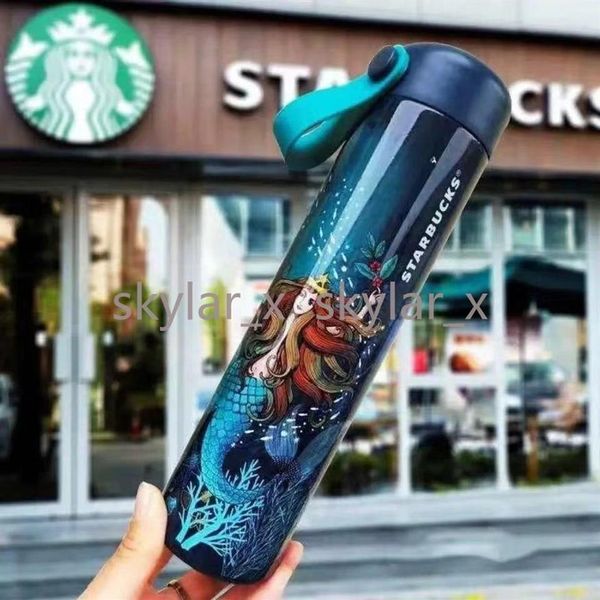 16OZ Starbucks Sirène Thermos Tasses Flacons À Vide En Acier Inoxydable Tasse À Café Tasse Voyage Bottle2155
