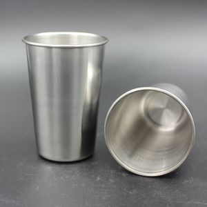 Vaso de 16oz, barra de cocina de Metal, taza grande para beber, taza de acero inoxidable de 500ML, vasos de vidrio para cerveza, tazas para bebidas