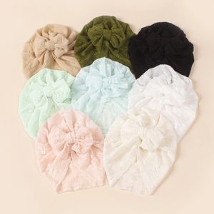 16 stk/partij Geknoopt Hoeden voor Baby Meisje Beanie Boog Hoofdband Baby Tulband geboren Hoofd Jurk Lente Hoed Motorkap Caps Bulk 240105