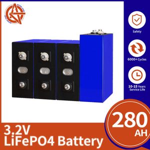 16pcs 280Ah LifePo4 Batterij 12V 270Ah Oplaadbare lithiumijzerfosfaat Batterij Diy 12V 24V 48V Solar Cell voor golfkar ev EV