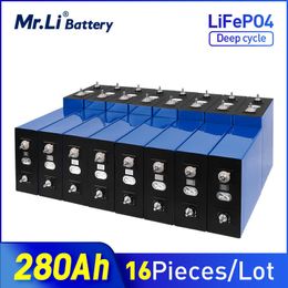 16 pièces 3.2V 280Ah lifepo4 batterie cellule 16 pièces Rechargeable 24V stockage d'énergie solaire système d'alimentation solaire UPS fournir EU US TAX FREE