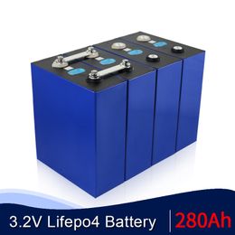 16 pièces 3.2V 280Ah lifepo4 batterie Lithium fer Phosphate prismatique cellule solaire 48V280AH 24V560Ah 12V 1120AH cellules EU US TAX FREE