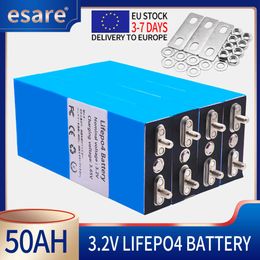 16 pièces 3.2V 50Ah LiFePO4 Lithium fer Phosphate batterie bricolage 12V 24V moto voiture onduleur solaire batterie livraison en EUROPE