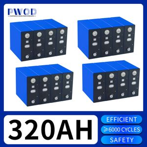 16PCS 320AH Lifepo4 Batterij Grade A Lithium-ijzerfosfaat batterijen voor 4S 12V 24V 48V Camping Golfkar Jacht solar RV EV