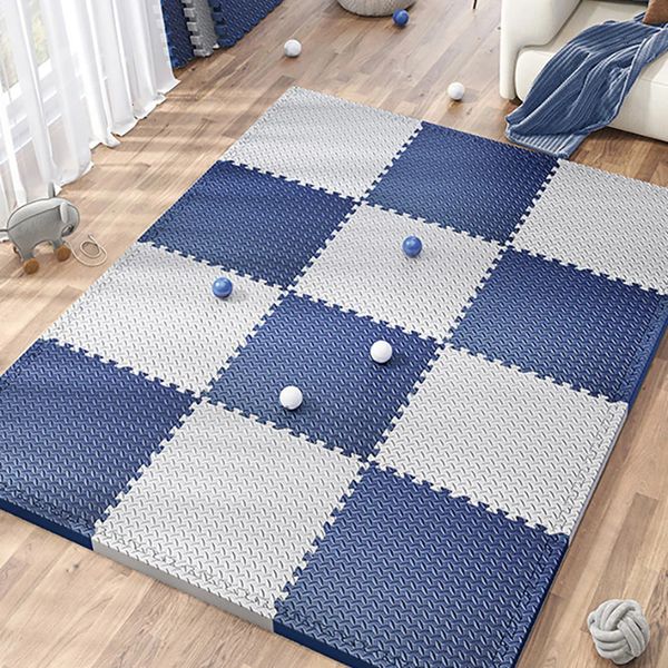 16 pièces tapis de sol pour enfants épais bébé tapis de jeu tapis Puzzle tapis EVA mousse tapis enfants chambre activités tapis pour bébé 30x30 cm 240318