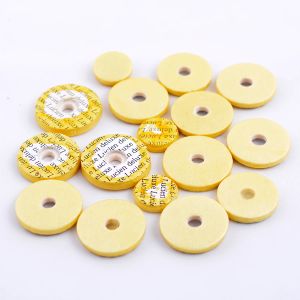 16pcs Flute Pads Yellow Different Sizes For Flute Music Woodwind Pads Repair Accessory Genuine Leather Part