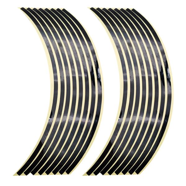 16pcs pour Yamaha MT07 MT09 MT10 pour Honda Kawasaki Z750 Z800 Sticker Wheel Sticker Reflective Rim Stripe Tape Bike Motorcycle autocollants