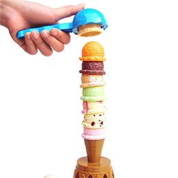 16 pièces crème glacée empiler tour de jeu jouets Eonal enfants mignon Simulation nourriture jouet enfants semblant 220418