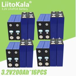 16pcs liitokala 3.2v 200AH lifepo4 batterie lithium iron phosphate batteries pour campeurs de golf RV chariot de golf