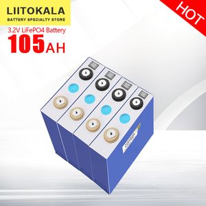 4 stuks LiitoKala 3.2V 100Ah 105AH LiFePO4 oplaadbare batterij DIY 12V 24V 36V 48V is geschikt voor golfkar en boot zonnestelsel buiten draagbare combinatie