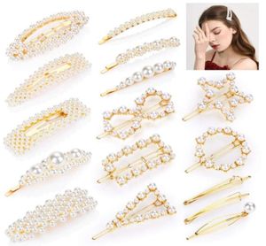 16 pièces pince à cheveux perle pour cheveux élégant épingle à cheveux Snap Barrette pinces à cheveux conception coréenne épingles à cheveux pour accessoires de cheveux Women9072248