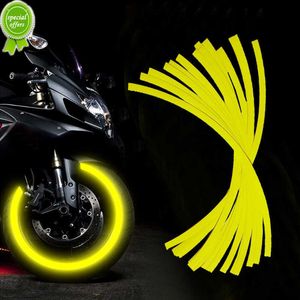 16 pièces/ensemble moyeu de roue jante autocollants réfléchissants voiture moto 16/17/18 pouces jante roue flamme décalcomanies autocollants voiture décor accessoires