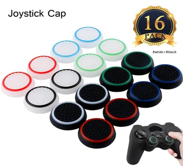 16 piezas Controlador noctilucente de silicona Tapas de agarre para el pulgar Cubiertas de joystick para P four P3 Xbox 360 Xbox One Tapas de palanca analógica Reemplazo4232651