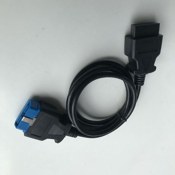 Conector obd2 de 16 pines a cable de extensión de 16 pines obd2 cable de extensión de 16 pines adaptador de conector de diagnóstico OBDIICable de 1,2 metros