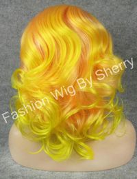 16quot 3100b3300 jaune-rose rose amical de cheveux convivial dentelle avant perruque ondulée 2174928