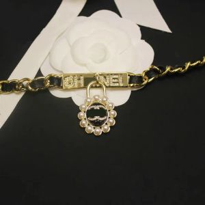 16 Style luxe designer brief hanger kettingen vergulde parelleren trui 18k gouden ketting voor vrouwen bruiloftsfeest hoogwaardige sieraden chg24030621-12