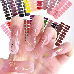 16Tips Transparent semi-durcisses Patch à ongles en gel PURSE COULEUR GEL RUIS TOUR ENRROP