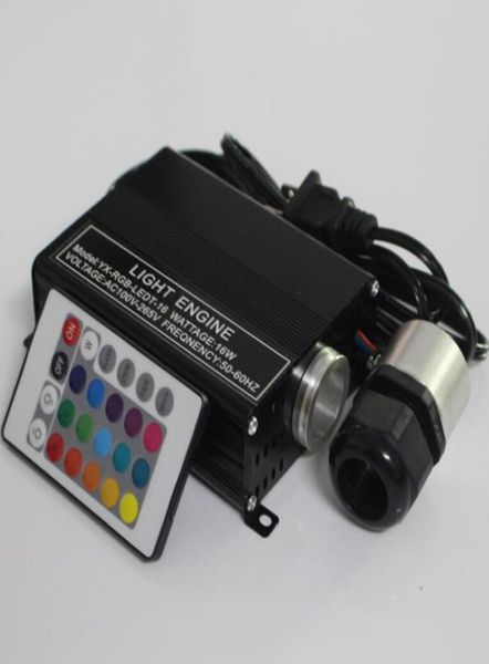 16W RGB LED estrella de fibra óptica luces de techo controlador de motor 24 teclas IR Remote2385675