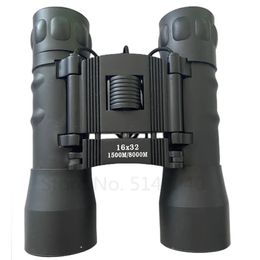 Jumelles militaires HD 16x32, télescope professionnel puissant pliable, Mini Zoom BAK4 FMC optique pour la chasse en plein air 240104