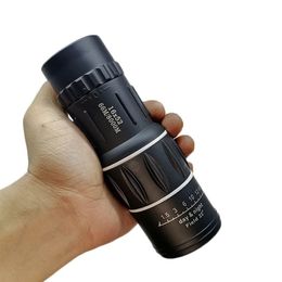 Telescopio monocular potente dual 16X52, binoculares con Zoom, Prisma, monóculo compacto para caza, equipo de Camping 240104