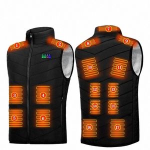 17/13 zones gilet chauffant USB gilet auto-chauffant veste chauffante électrique hommes thermique chauffé Bodywr chaleur intérieure Veste Chauffante N9Hf #