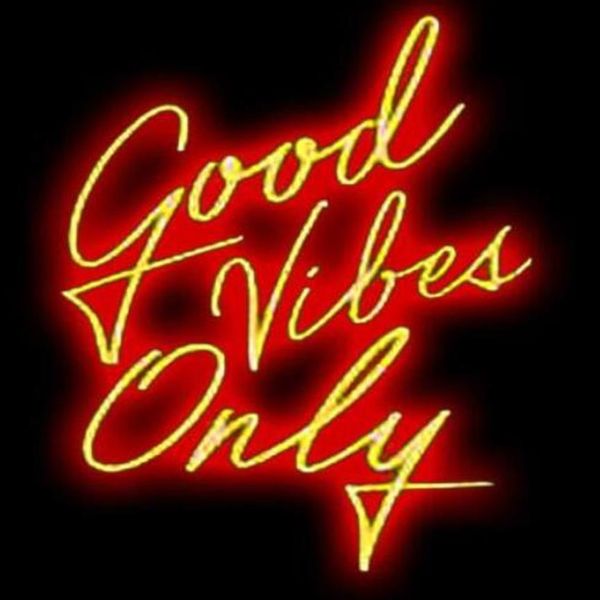 17 14 pouces Cadeau Good Vibes Only tube de verre Neon Light Sign Home Beer Bar Pub Salle de loisirs Game Lights Windows Glass Wall Sign294Y