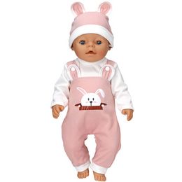 17-18 inch baby poppenkleding schattige beer 3 stks outfits voor 43 cm speelgoed herboren poppenkleding nieuw geboren baby rompers poppen accessoires