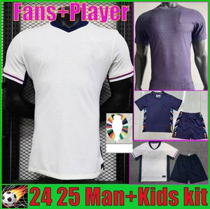 24 25 Engeland BELLINGHAM Voetbalshirts RASHFORD KANE 2024 Euro Cup 2025 Nationaal team Voetbalshirt Thuis Wit Uit Paars Heren Kid Kit Dames SAKA RICE FODEN