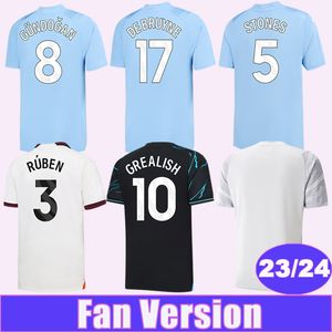 21 22 DE BRUYNE GREALISH Maillots de football pour hommes STERLING BERNARDO FERRAN MAHREZ FODEN STONES MENDY G. JESUS ​​​​Home Away 3rd Football Shirt