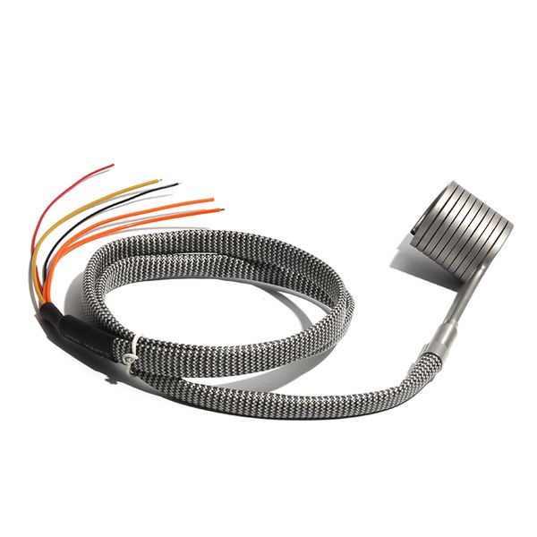 17/18mm Coureur Chaud Électrique Bobine Spirale Buse Bande Chauffe-Chauffage Élément Chauffant Électrique avec Thermocouple K 3.3x3.3mm Coupe Transversale