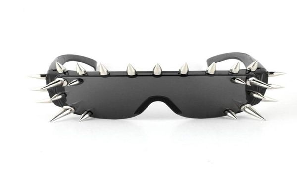 17 21 25 pièces Rivet Sunglasses Femme Designer Steampunk Goggles Gothic Hip Hop Punk Party Men Eyewear Your Style9951624