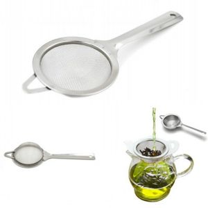 17.5*7cm outils à thé en acier inoxydable passoire à mailles fines passoire tamis à farine avec poignée outils de cuisineRH1376