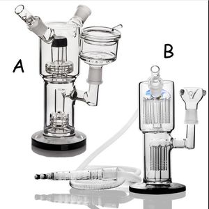 Narguilés en verre TORO Shisha Heady Dab Rigs Tuyaux d'eau en verre de fumée Dab Bong