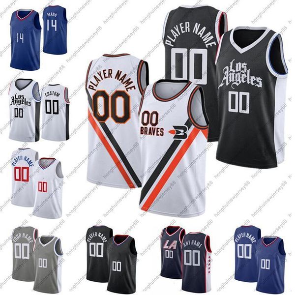 # 17 Allen 14 Terance Mann Kawhi Paul 13 George Leonard Camisetas de baloncesto personalizadas Reggie 1 Jackson Marcus 8 Morris Nicolas 33 Batum Patrick 21 Beverley Zubac Jersey