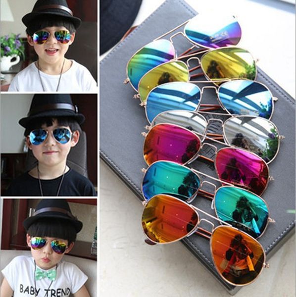17 couleurs enfants filles garçons lunettes de soleil enfants fournitures de plage UV400 lunettes de protection bébé mode parasol lunettes en gros
