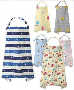 17 kleuren MultiUse Baby Mum Katoen Cartoon Verpleging Cover borstvoeding Sjaal Deken Cape Cover overkleding Borstvoeding9638115