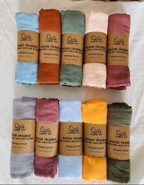 17 Farben, einfarbig, Schicht 2, weiche Musselin-Decke für Neugeborene, Kinder, 120–120 cm, Bambus- und Baumwoll-Wickeltücher für Kleinkinder, wi8406587