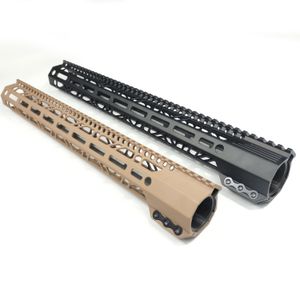 17 inch AR10(.308) Clamp mount type Mlok Handguard Lower profile all angle/edge CNC charmfering design FLH308-17B/T