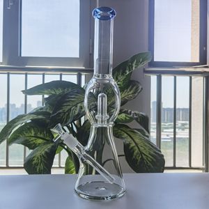 El vaso de precipitados de 17 pulgadas bongs dab rig de pipa de agua de vidrio para fumar narguile