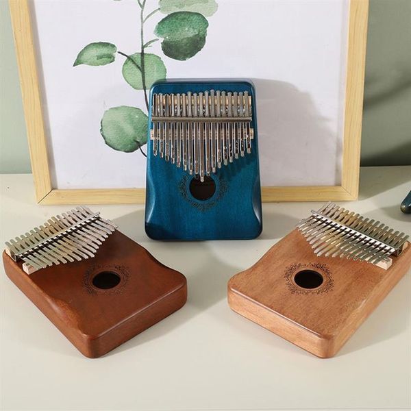 17 touches Kalimba acajou pouce Piano Reed 17 touches clavier de musique en bois africain Kalimba doigt Piano207v