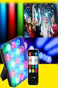 17 LED Par Lights Afstandsbediening RGB Full Color LED Podiumverlichting KTV Bruiloft Kerstvakantie DJ Disco Party Projector Lamp1325755