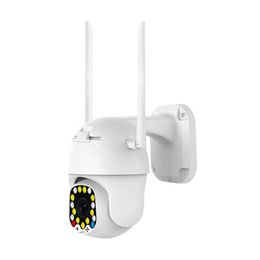 Caméra IP WIFI étanche 17 LEDs 1080P HD 2MP CCTV IR Caméra Sécurité extérieure - Prise US