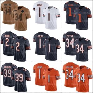 13 Caleb Williams DJ Moore Football Jersey Darnell Wright Walter Payton Jaquan Brisker Cole Kmet Brian Urlacher Robert Tonyan Roschon Johnson Swift